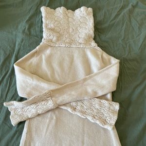 Autumn cashmere cream sweater.